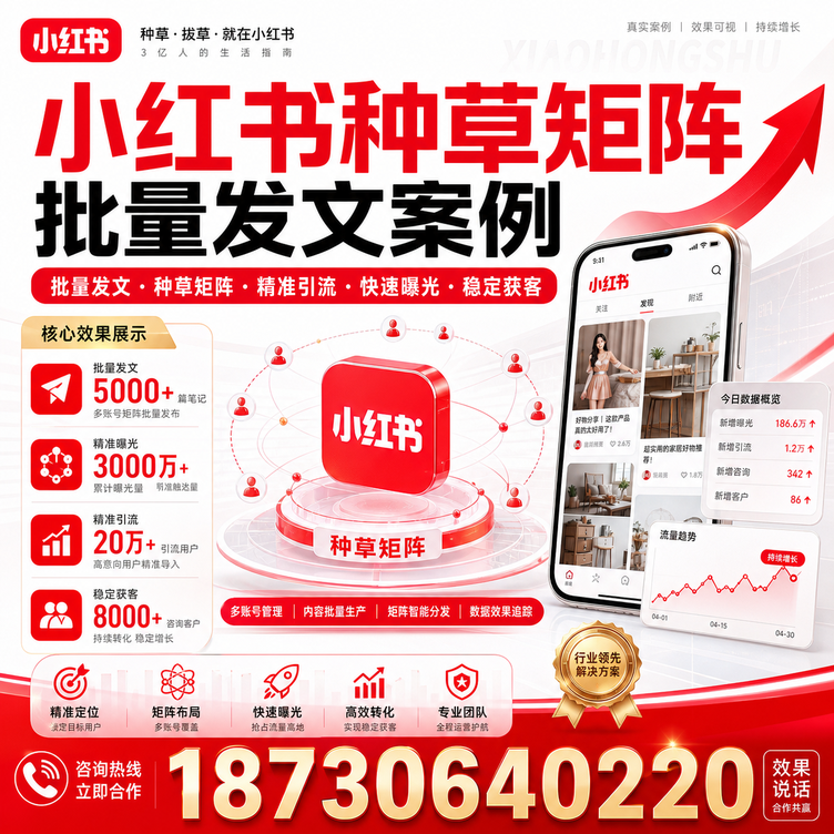 汕尾小红书种草矩阵批量发文案例